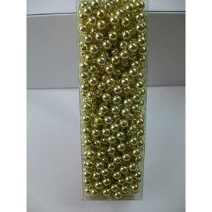 25' Gold Beaded Beads Garland Christmas Tree Wedding Decor Craft